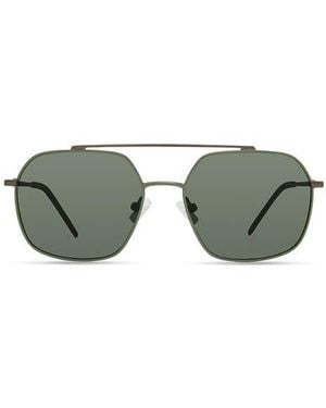 Eco Thyme 52Mm Polarized Aviator Sunglasses - Green