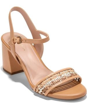 Cole Haan Josie Block Heel Sandal - Metallic