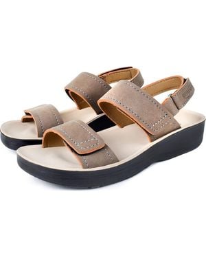 AEROTHOTIC Renee Adjustable Strap Sandal - Brown