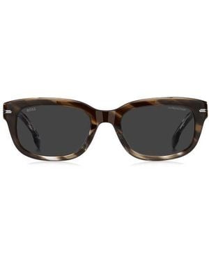 BOSS 53Mm Rectangular Sunglasses - Black