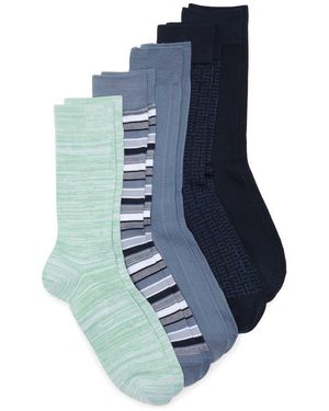 Nordstrom Rack Assorted 5-Pack Dress Socks - Blue