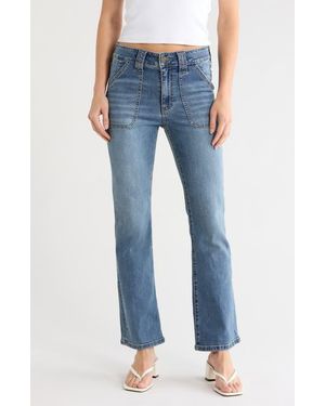 Kut From The Kloth Nikki High Rise Kick Flare Stretch Jeans - Blue