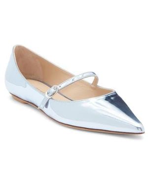 Stuart Weitzman Emilia Mary Jane Flat - White