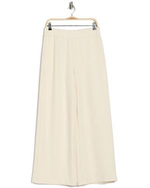 L'Agence Darcelle High Waist Wide Leg Pants - Natural