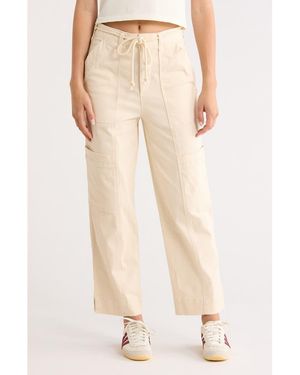 Democracy 'Ab'Solution Utility Skyrise Ankle Pants - Natural
