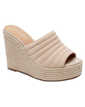 Lisa Vicky Gogo Platform Wedge Sandal - White