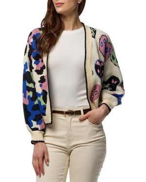 Saachi Wild Heart Crop Cardigan - Gray