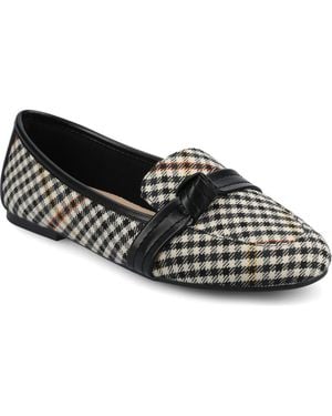 Journee Collection Marci Knotted Strap Loafer - Black