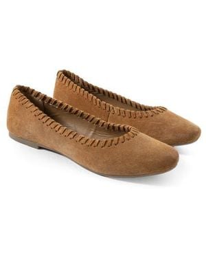 Jelavu Ella Whipstitch Ballet Flat - Brown