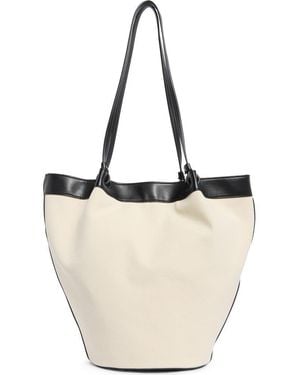 BCBGMAXAZRIA Canvas Tote Bag - White
