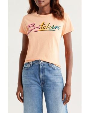 Mother The Lil Goodie Goodie Graphic Tee - Blue