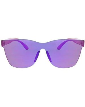 Roxy 146Mm Rimless Shield Sunglasses - Purple