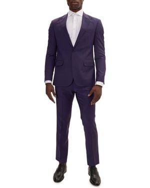 Ron Tomson Super 120S Merino Wool Tuxedo - Blue