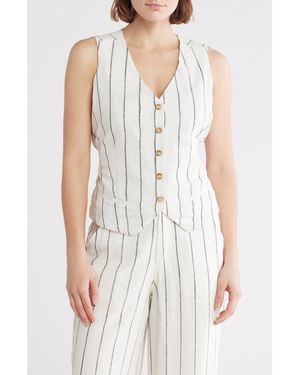 Love By Design April V-Neck Vest - White