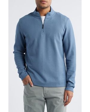 Robert Barakett Karuna Half Zip Pullover - Blue