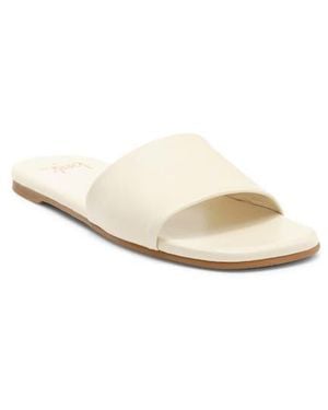 Beek Honeybird Square Toe Slide Sandal - Natural