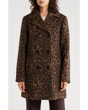 BCBGeneration Missy Double Breasted Coat - Brown