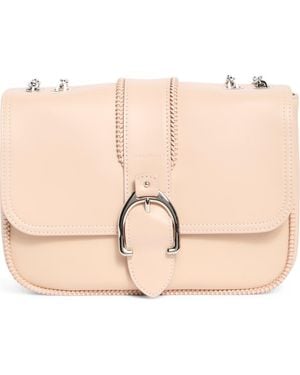 Longchamp Small Leather Crossbody Bag - Natural