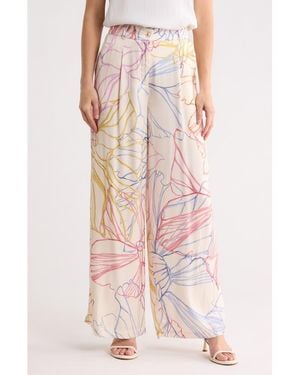 FRNCH Philo Woven Wide Leg Pants - Pink