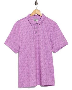 PGA TOUR Short Sleeve Club Polo - Purple