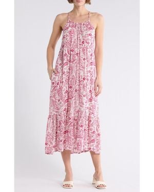 Boho Me Open Back Cover-Up Dress - Pink