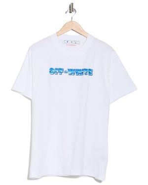 Off-White c/o Virgil Abloh Logo Cotton Graphic T-Shirt - White