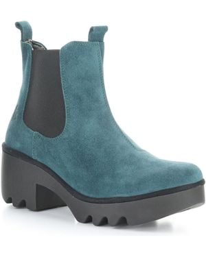 Fly London Trig Platform Chelsea Boot - Blue