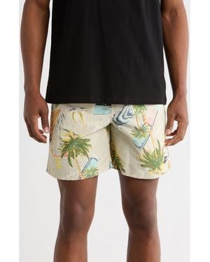 ICECREAM Diner Nylon Shorts - Metallic