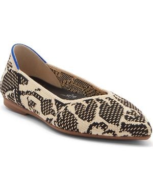 Rothy's The Point Ii Pointed Toe Flat - Metallic