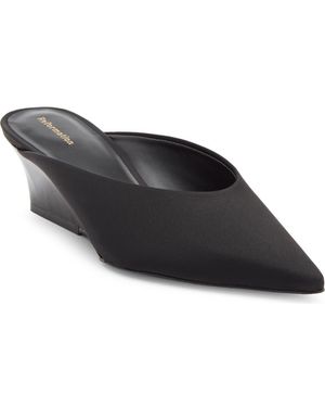 Reformation Marilyn Wedge Mule - Black
