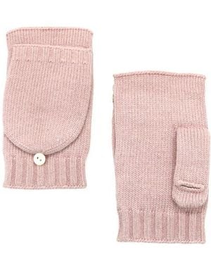Portolano Flip Top Fingerless Gloves - Pink