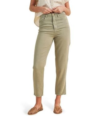Wishlist Tencel Lyocell Crop Straight Leg Pants - Natural