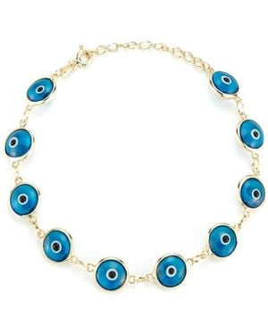 Sphera Milano Sterling Evil Eye Bracelet - Blue
