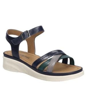 Josef Seibel Sevran Ankle Strap Platform Wedge Sandal - White