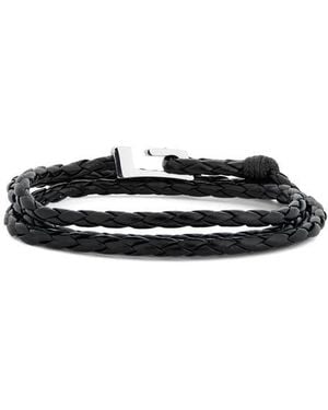 Nordstrom Rack Braided Wrap Bracelet - Black