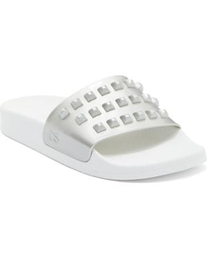 Carmen Sol Franco Waterproof Slide Sandal - White