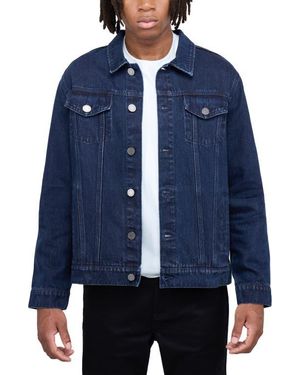 Xray Jeans Slim Washed Denim Jacket - Blue