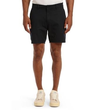 Mavi Darren Straight Leg Performance Chino Shorts - Black