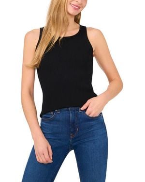 Ted Baker Rib Scoop Neck Tank - Black