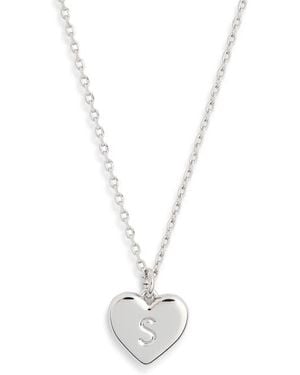 Kate Spade Initial Here Pendant Necklace - White