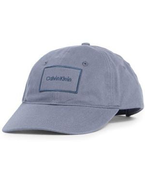 Calvin Klein Embroidered Patch Baseball Cap - Blue