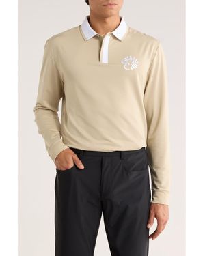 Callaway Apparel Colorblocked Polo - Natural