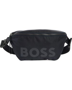 BOSS Pixel Recycled Belt Bag - Black