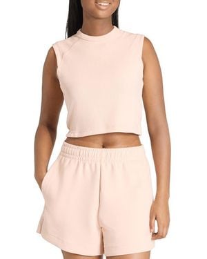 adidas All Szn Ribbed Crop Tank - Pink