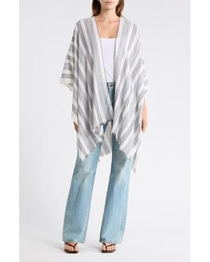 Nordstrom Rack Gauze Ruana - Blue