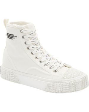 Marc Jacobs The High Top Platform Sneaker - White