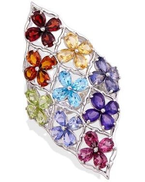 Savvy Cie Jewels Multi Stone Ring - White