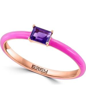 Effy 14K Rose Amethyst Ring - Purple