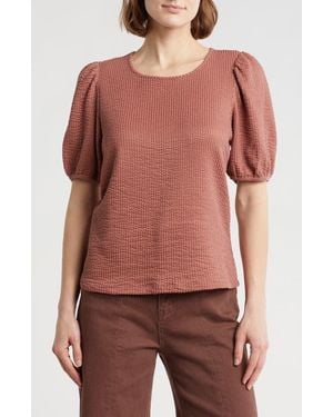 DR2 by Daniel Rainn Rib Textured T-Shirt - Pink