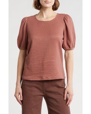 DR2 by Daniel Rainn Rib Textured T-Shirt - Pink